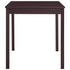 Maison Madeleine -  9 Piece Dining Set Pinewood Dark Brown